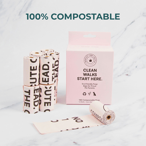 Compostable Dog Poo Bags – 12 Rolls (180 Bags) - Bailey and Coco (UK)