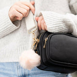 Crossbody Dog Walking Bag - Vegan Leather - Black - Bailey and Coco (UK)