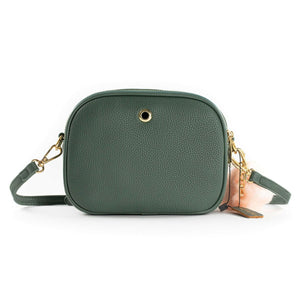 Crossbody Dog Walking Bag - Vegan Leather - Vintage Green - Bailey and Coco (UK)