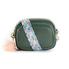 Crossbody Dog Walking Bag - Vegan Leather - Vintage Green - Bailey and Coco (UK)