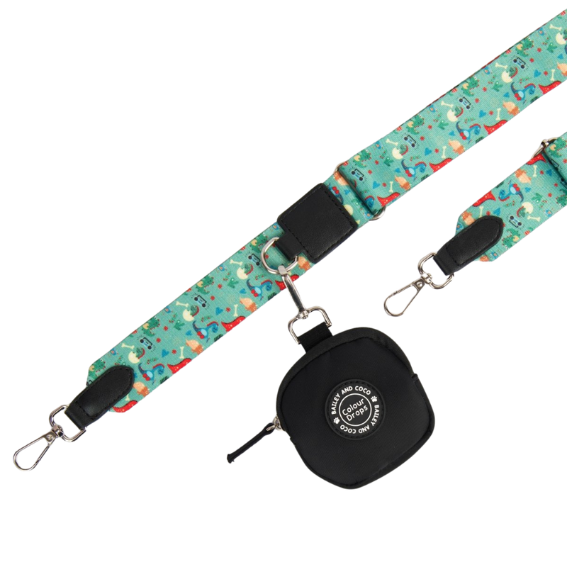 Dino Party Strap for Dog Walking Bag - Bailey and Coco (UK)