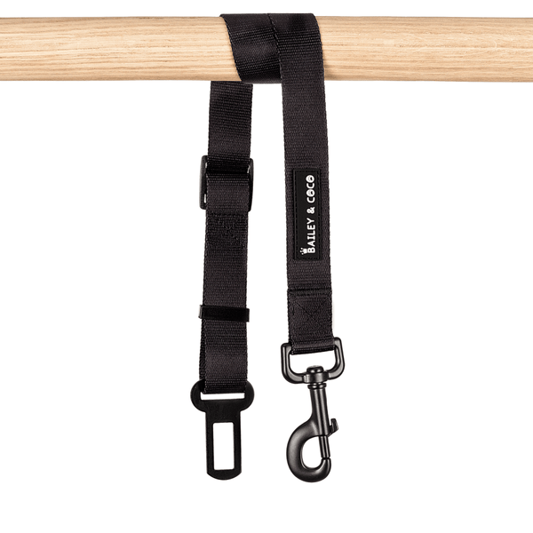 Dog Car Seat Belt - The Black One - Bailey and Coco (UK)