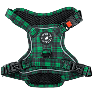 Dog Harness and Lead Set - The Green Tartan One - Bailey and Coco (UK)