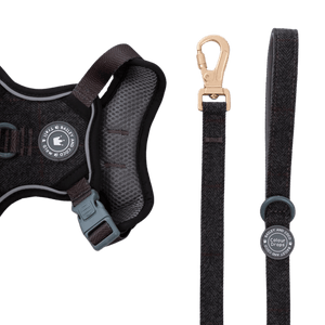 Dog Lead 5ft - Colour Drops - Charcoal Tweed