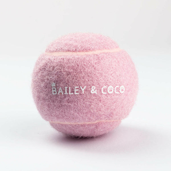 Dog Tennis Ball Toy - Pink - Bailey and Coco (UK)