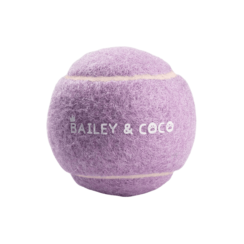 Dog Tennis Ball Toy - Purple - Bailey and Coco (UK)