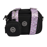 Dog Walking Bag - Black with Be Unique Unicorn Strap - Bailey and Coco (UK)