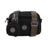 Dog Walking Bag - Black with Mayfair Tweed Strap - Bailey and Coco (UK)