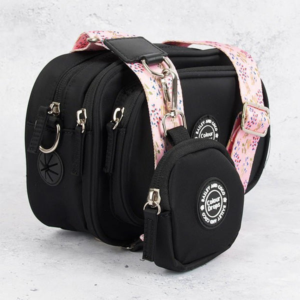 Dog Walking Bag - Black with Pick Me Strap - Bailey and Coco (UK)