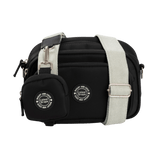 Dog Walking Bag - Black with Sage Tweed Strap - Bailey and Coco (UK)