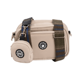 Dog Walking Bag - Latte with Mayfair Tweed Strap - Bailey and Coco (UK)