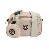 Dog Walking Bag - Latte with Sage Tweed Strap - Bailey and Coco (UK)