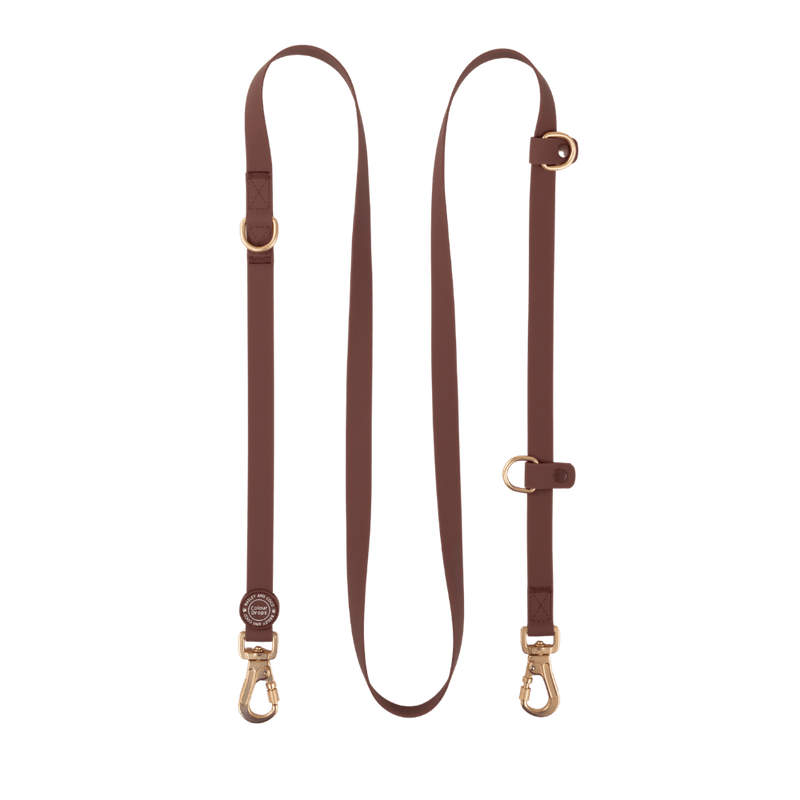 Double ended Hands-Free Dog Lead - Waterproof - Mulberry - Bailey and Coco (UK)