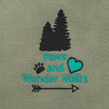 Embroidered Wonder Walks Organic Sweatshirt - Khaki - Bailey and Coco (UK)