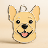 Fawn French Bulldog Dog Tag Personalised & Engraved - Bailey and Coco (UK)