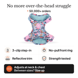 Floral Dog Harness - Colour Drops - Spring Dreams - Bailey and Coco (UK)