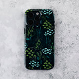 Forest Green Floral iPhone 15 Pro Case - Bailey and Coco (UK)