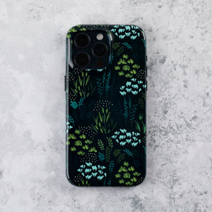 Forest Green Floral iPhone 17 Pro Max Case