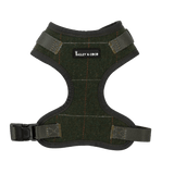 Forest Tweed Dog Harness - Adjustable Neck Dog Harness - Bailey and Coco (UK)
