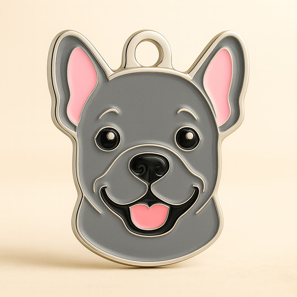 French Bulldog Dog Tag Personalised & Engraved - Bailey and Coco (UK)