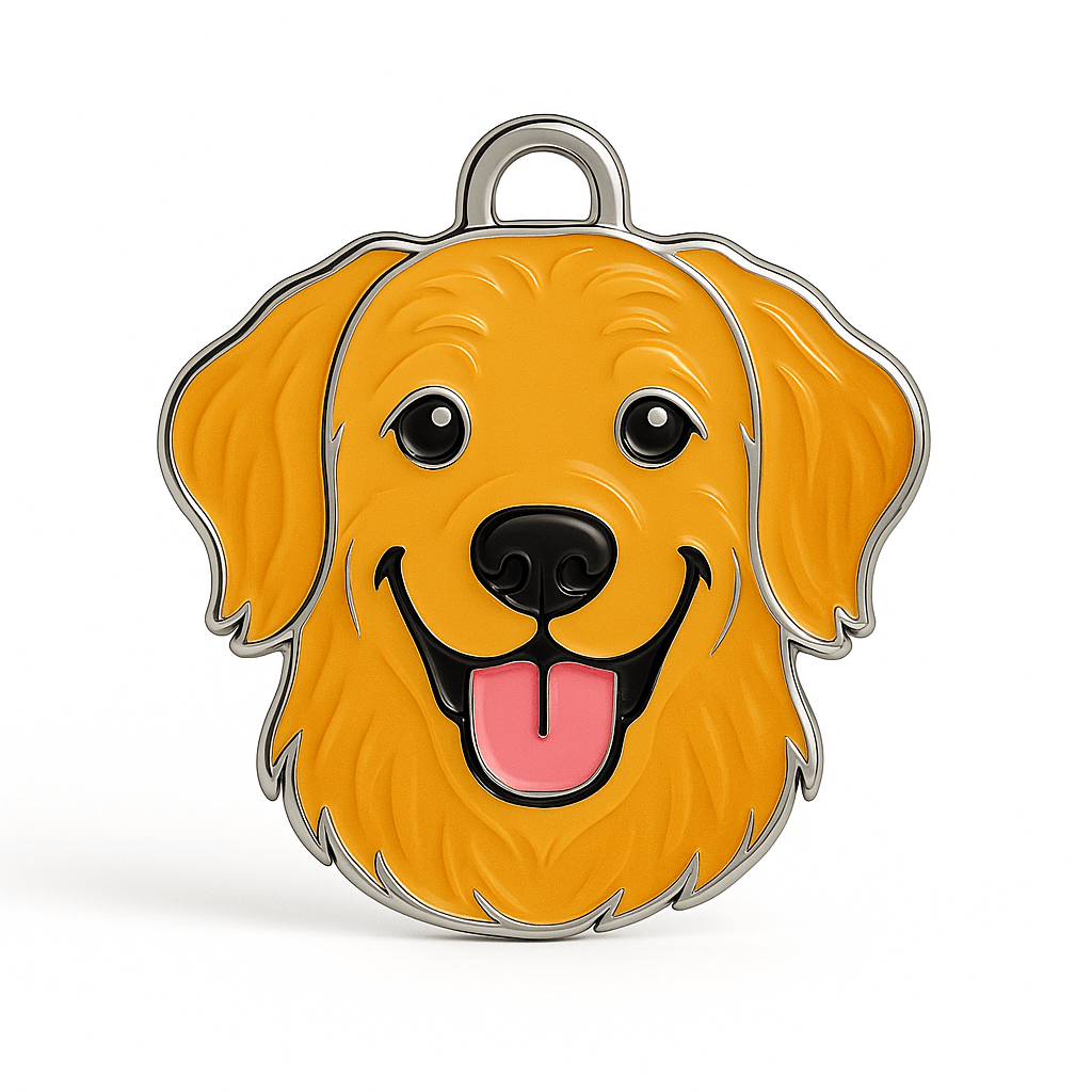 Golden Retriever Dog Tag – Personalised & Engraved - Bailey and Coco (UK)