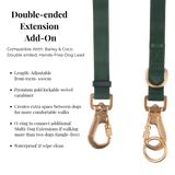Hands-Free Double Ended Dog Lead Complete Set – Forest Green - Bailey and Coco (UK)