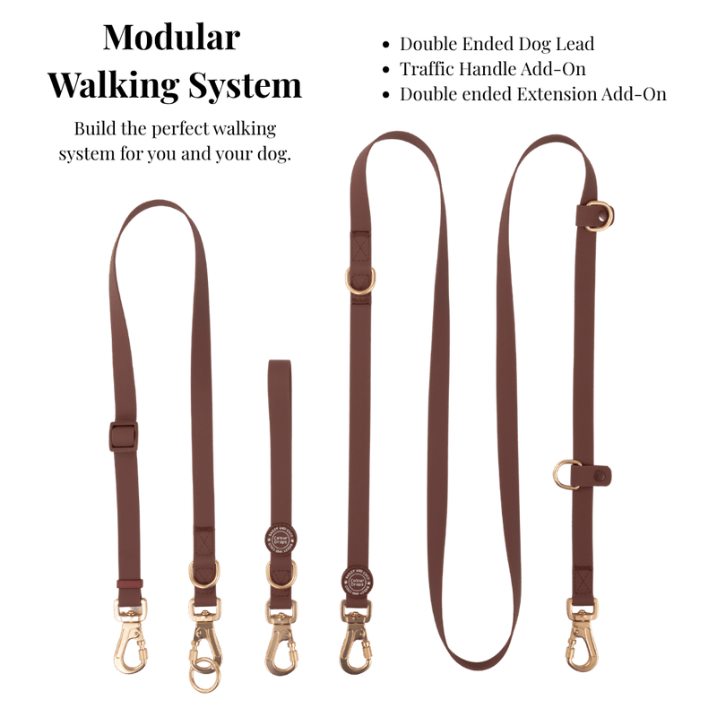 Hands-Free Double Ended Dog Lead Complete Set – Mulberry - Bailey and Coco (UK)