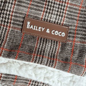 Heritage Plaid Dog Blanket - Soft Sherpa Lined - Bailey and Coco (UK)