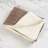 Heritage Plaid Dog Blanket - Soft Sherpa Lined - Bailey and Coco (UK)