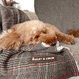 Heritage Plaid Dog Blanket - Soft Sherpa Lined - Bailey and Coco (UK)