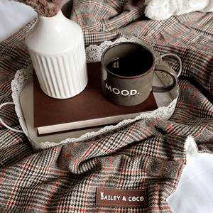 Heritage Plaid Dog Blanket - Soft Sherpa Lined - Bailey and Coco (UK)