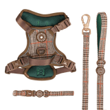 Heritage Plaid Trail & Glow Dog Harness, Lead & Collar Bundle - Bailey and Coco (UK)