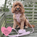 Lavender Tweed Adjustable Dog Harness, Lead, Collar & Dog Walking Bag Bundle - Bailey and Coco (UK)
