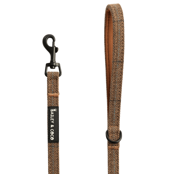 Lightweight Mini Dog Lead 5ft - Oxford Tweed - Bailey and Coco (UK)