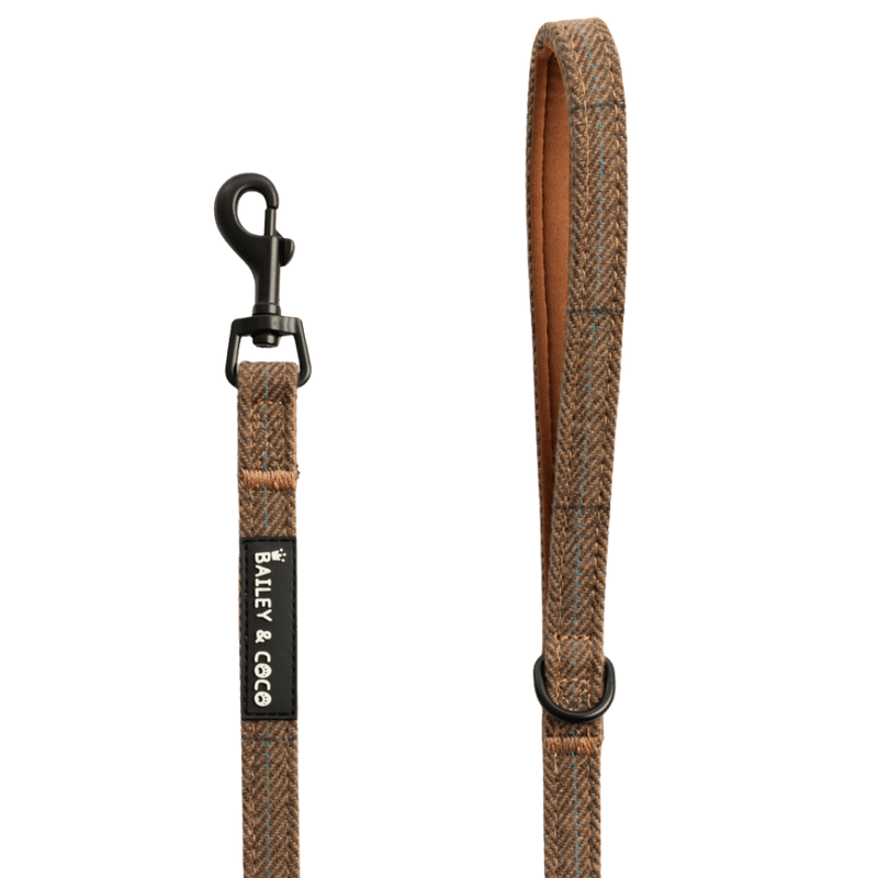 Lightweight Mini Dog Lead 5ft - Oxford Tweed - Bailey and Coco (UK)