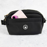 Magnetic Snap Dog Walking Bum Bag - Black - Bailey and Coco (UK)