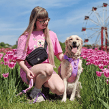 Magnetic Snap Dog Walking Bum Bag - Black - Bailey and Coco (UK)