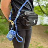 Magnetic Snap Dog Walking Bum Bag - Black - Bailey and Coco (UK)