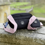 Mini Magnetic Snap Dog Walking Bag with Lavender Tweed Strap - Bailey and Coco (UK)