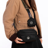 Mini Magnetic Snap Dog Walking Bag with Mayfair Tweed Strap - Bailey and Coco (UK)