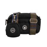 Mini Magnetic Snap Dog Walking Bag with Mayfair Tweed Strap - Bailey and Coco (UK)