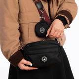 Mini Magnetic Snap Dog Walking Bag with Mulberry Tweed Strap - Bailey and Coco (UK)