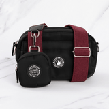 Mini Magnetic Snap Dog Walking Bag with Mulberry Tweed Strap - Bailey and Coco (UK)