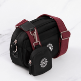 Mini Magnetic Snap Dog Walking Bag with Mulberry Tweed Strap - Bailey and Coco (UK)