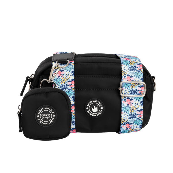 Mini Magnetic Snap Dog Walking Bag with Spring Dreams Strap - Bailey and Coco (UK)