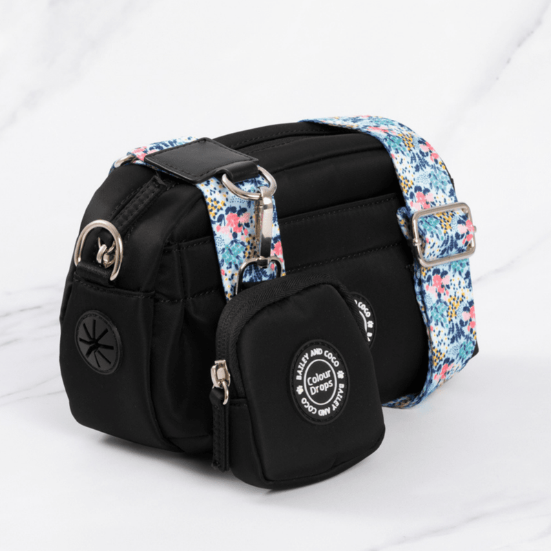 Mini Magnetic Snap Dog Walking Bag with Spring Dreams Strap - Bailey and Coco (UK)