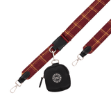 Mulberry Plaid Strap for Dog Walking Bag - Bailey and Coco (UK)