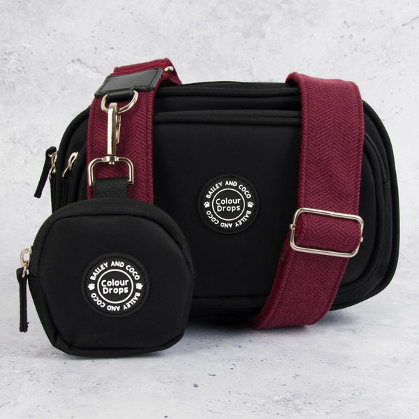 Mulberry Tweed Strap for Dog Walking Bag - Bailey and Coco (UK)