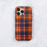 Orange Tartan iPhone 14 Pro Case - Bailey and Coco (UK)