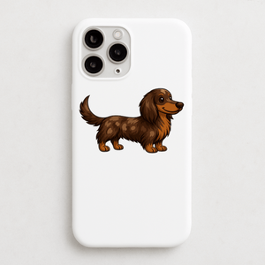Personalised Dapple Dachshund Phone Case | iPhone 17, 16, 15 & More - Bailey and Coco (UK)